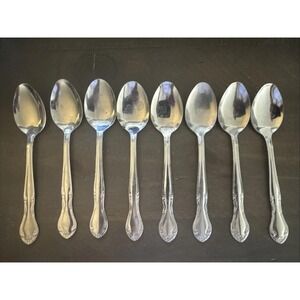 ADC8 Adcraft Stainless Steel Teaspoon Japan - Lot of 8 Replacements Flatware
